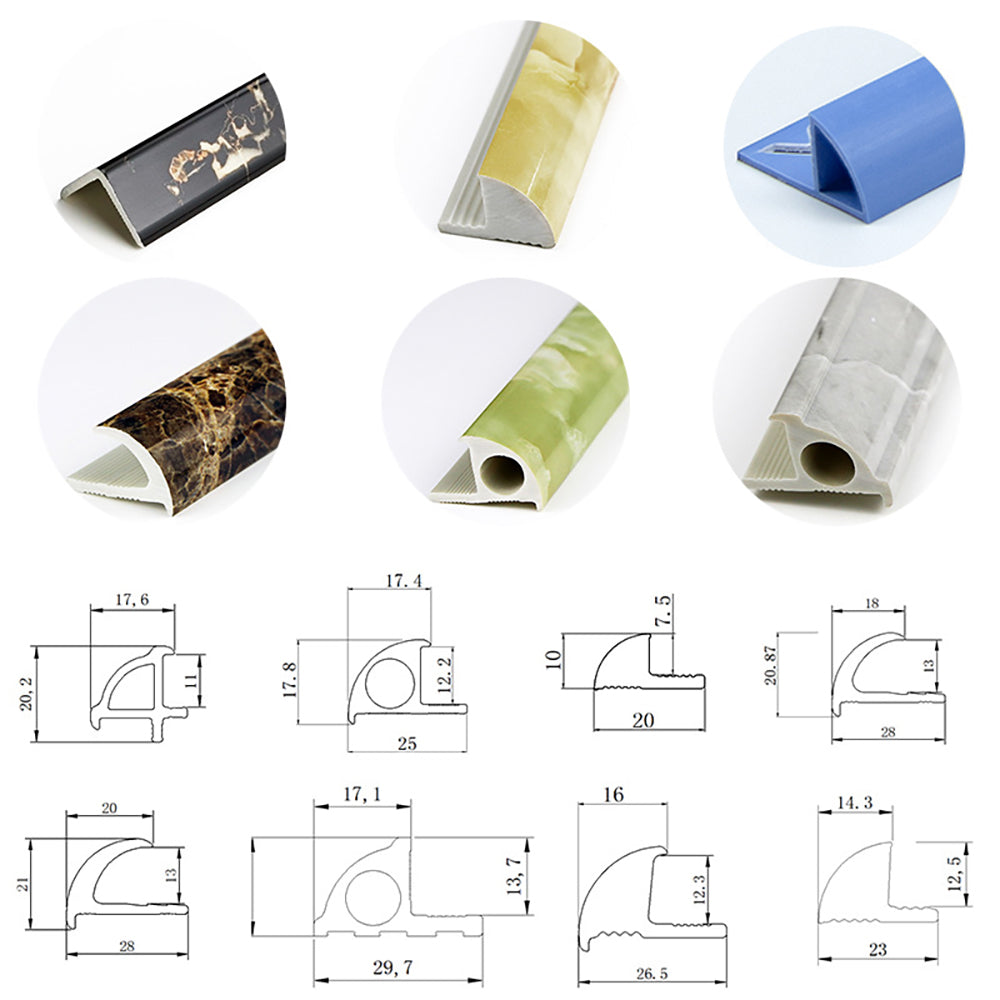 PVC Tile Trim-semicircle（customization）Not for retail sale